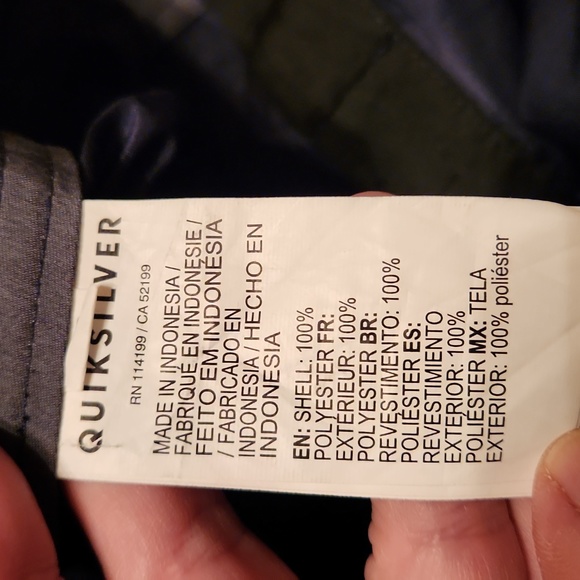 Quicksilver Navy Blue Board Shorts - Picture 6 of 9